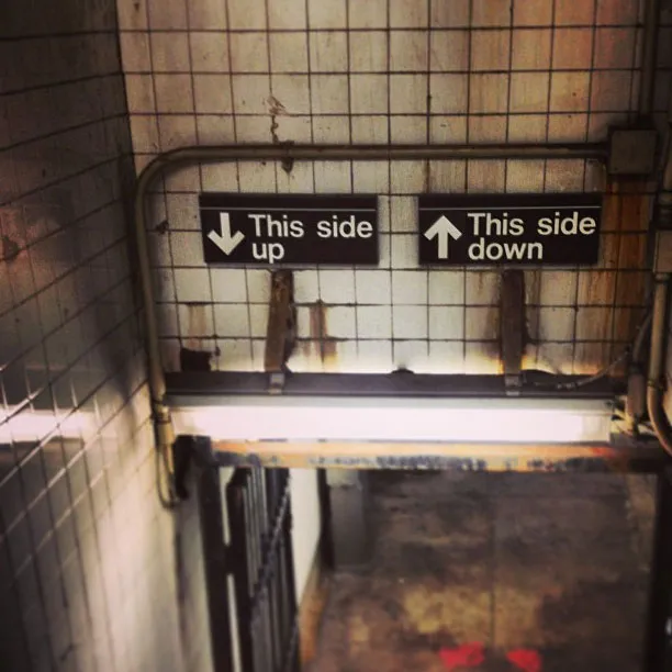 Up is down and down is up.