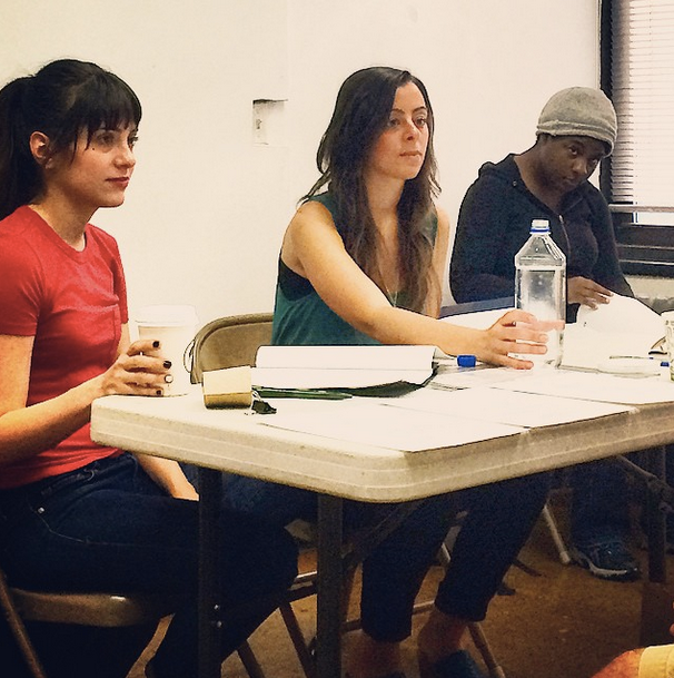 Our three leading ladies for the film.