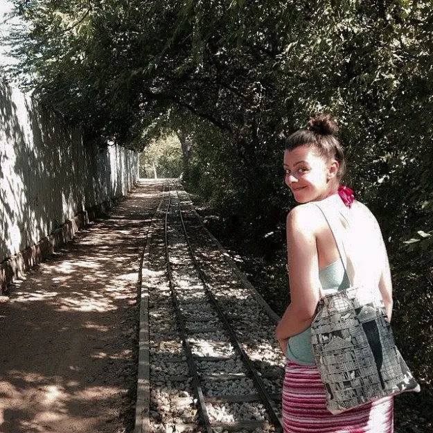 Sadly, the tiny train tracks did not lead to a tiny village full of tiny food trucks.