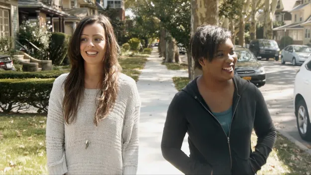 Margaret (Rebecca De Ornelas) and Vee (Phoebe Allegra) know the value of a short walk in the sun. From The Videoblogs.
