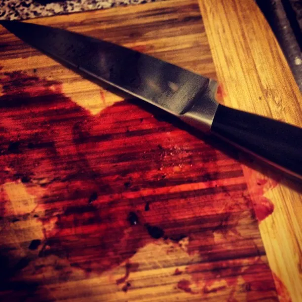 This is actually just the result of cooking some beets. But it could be BLUD!